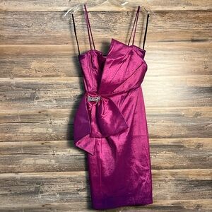 Metallic Mini Purple Juniors Homecoming Dress NWOT